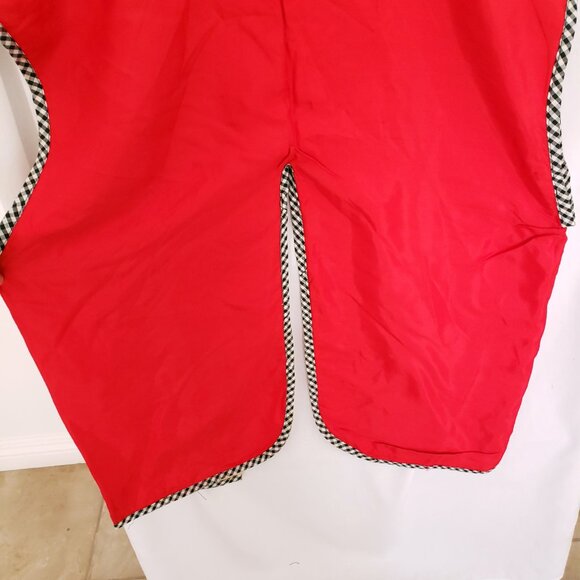 Unisex Asian Red Multicolor Beautiful Pattern Traditional Clothing Long Vest - Picture 13 of 15